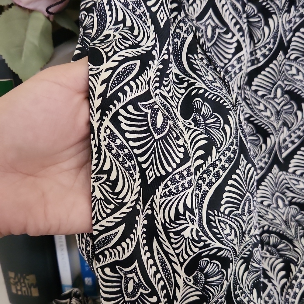 Anthropology Romper Size 4 Bohemian Lounge Paisley Fall Ruffle Sleeve - Picture 8 of 15